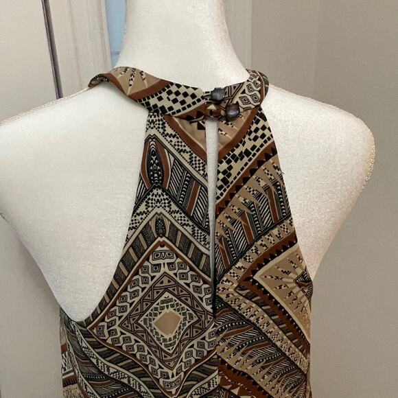 Pearl Print Off Shoulder Top Shirt Size Small Women's Blouse Tribal Print - Picture 4 of 6